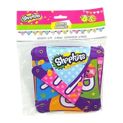 Shopkins Happy Birthday Banner 6ft Jointed Party Decoration Supplies Kids Decor