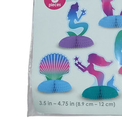 Mermaid Mini Centerpiece 8 Pc Tissue Paper Birthday Party Decorations 3 Sets