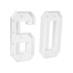 60 Light Up Numbers 60th Birthday Party Decoration Light Up Numbers Decorations