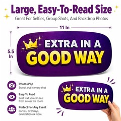64 Designs Funny Photo Booth Props, 32 Double Sided PVC Signs