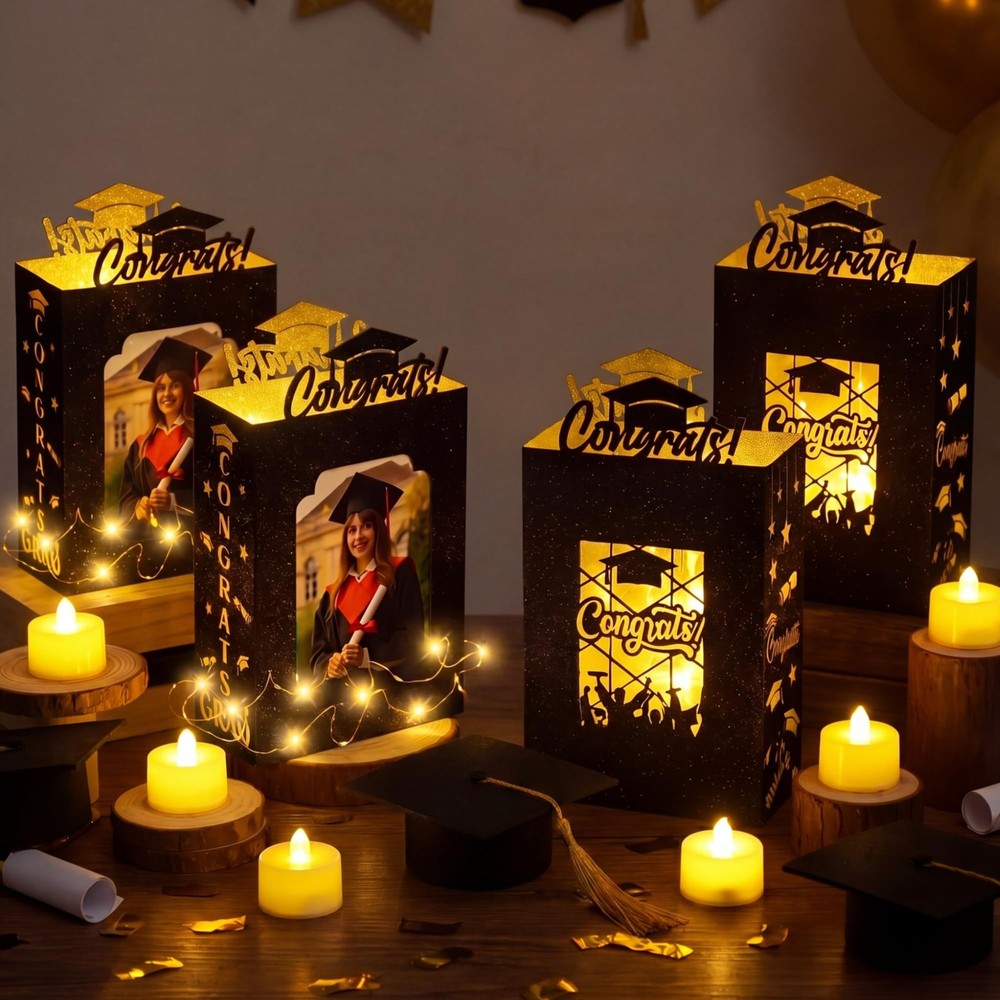 8 Sets 2026 Graduation Centerpieces for Table Graduation Light up Photo Frame…