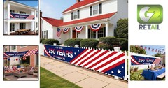 Celebrate Freedom with 250th Anniversary Banner 138×20 Inch – Patriotic Decor