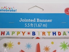Way to Celebrate! Multicolor Happy Birthday Banner 5.5ft New