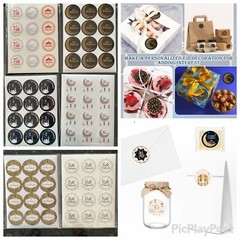 120 Eid Mubarak Stickers – Ramadan – Adha – High Quality – Beautiful Colors