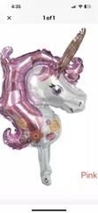 6pcs Unicorn Large Foil Balloon Set «2nd» Birthday Party Decoration Read Descrip