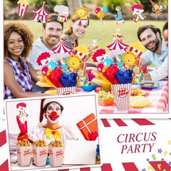 6 Sets Circus Carnival Party Centerpieces Decorations Circus Theme Table Topp…