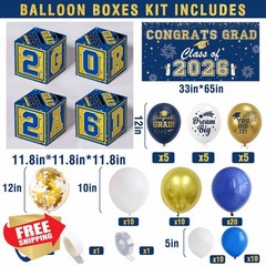Amplov Balloon Boxes Navy Blue Gold White Class 2026