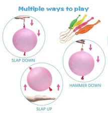 Punch Balloons,24Pcs Punching Balloon for Kids Heavy Duty Party Favors, Assorted