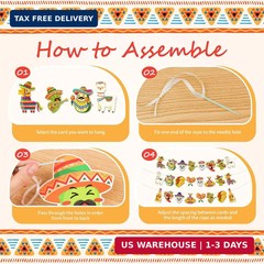 24PCS Mexican Theme Party Decorations, Fiesta Mexican Banner Cinco De Mayo Party