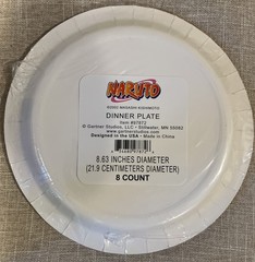 Naruto birthday party supplies decorations 8 Lg Plates And 16 Napkins – New