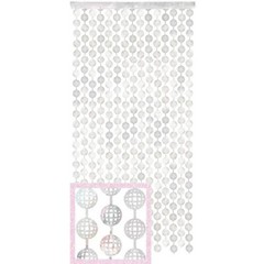 Bolaras Disco Ball Foil Curtain – Silver – Self adhesive – (39″ x 79″)