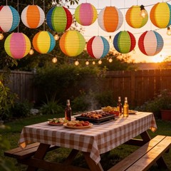 Summer-Themed Paper Lanterns – 15PCS Beach Ball Decor for Indoor & Outdoor Fun
