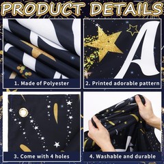 Starry Night Prom Party Backdrop 7×5 Ft Under The Stars Graduation Decor