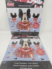 Disney Mickey Mouse 23 Piece Birthday Party Table Decorating Kit Lot Of 2 Kits