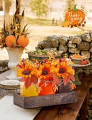 Mason Jar Fall Thanksgiving Centerpieces Tables Fall Thanksgiving Table Decor