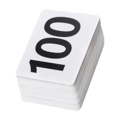 Double Sided Numbered Seats Cards for Weddings and Event Portable Place Card