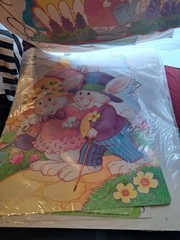 Vintage Easter Decoration Variety Value Pack Cutouts Dicut Paper Retro School
