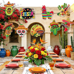 Large 11″X14″ Cinco De Mayo Decorations Cutouts Set, 9 Sheets Mexican Fiesta Pap