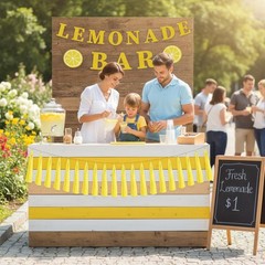 Lemonade Stand Party Decorations – 3PCS Lemonade Bar Banner Tassels Supplies …