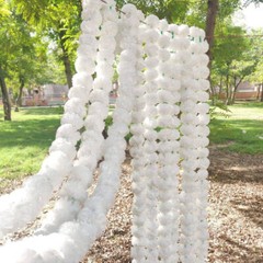 Artificial Marigold Flower Garlands Indian Wedding Decoration White String Lots
