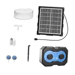 Solar Pond Aerator with Adjustable Output Timer and 18H/36H For Battery Life