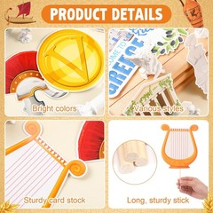 26 Pcs Ancient Greek Photo Booth Props Greek Mythology Decor Party Decoration…
