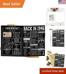 Funny 80th Birthday Card with Memories – Perfect Gift for Grandpa & Grandma