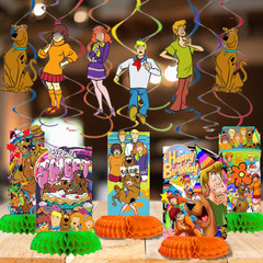 scooby doo 2pc table cover cloth party supplies decoration balloons birthday