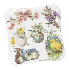 EASTER DECOUPAGE Easter Napkins Disposable, Paper Lunch Napkins 20pcs Decoupage