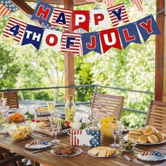 Party In The 250th anniversary Fourth of July Decorations Patriotic Banners,…
