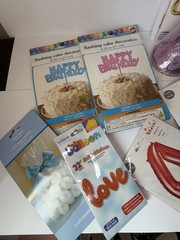 Party Decoration Lot Multicolor Birthday Balloons Banner Cake Decor Treat Bags