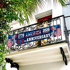 250th Anniversary American Banner Flag, 4th of July Decorations,17762026 USA …