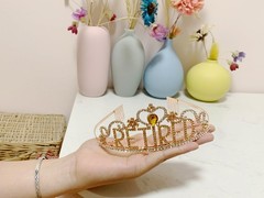 Retirement Party Decorations Retired Tiara/Crown, Retired Sash for Women Reti…