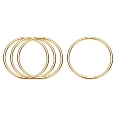 4 Pcs Metal Hoops for Crafts, 2 Inch Dream Catcher Rings, Gold
