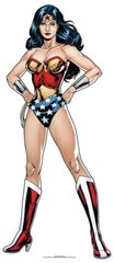 Wonder Woman DC Comics Mini Cardboard Cutout / Standup / Standee Superhero Fun