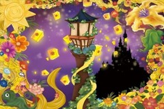 Tangled Rapunzel Backdrop Princess Birthday Party Background Decor Photo Banner