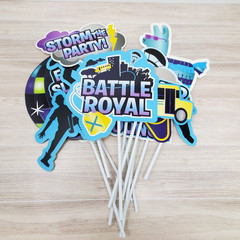 Battle Royal Cutouts Photo Props Amscan Gamer Birthday Party Decorations 12 pcs