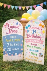 🎨 Wooden Tombstone Cutouts (2) – DIY Craft Decor (¼” Thick)