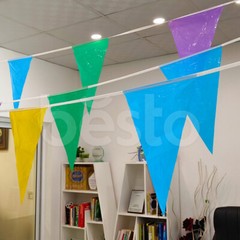 10m Bunting Flags Pennant Party Decorations Parties Flag Wedding Banner Triangle