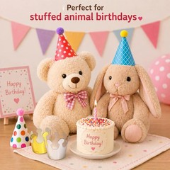 Mini Kids Birthday Party Hats, Assorted, DIY Assembly Required