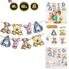 Cute Bear Banner For Baby Shower Decorations Birthday Banner Party Decoration…