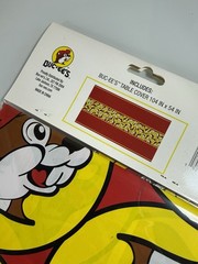 Buc-ee’s Birthday Party Supplies Bundle – Table Cloth, Napkins, Candle, Balloon
