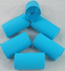 Clikkabox -6 Dark Blue Wide Crepe paper Streamers 80mm x 10m quauliy decoration