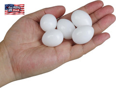 10Pcs Solid Parrot Plastic Fake Eggs Realistic, Simulated Fake Bird Eggs for Hat