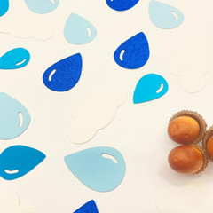 Raindrop Cloud Baby Shower Party Table Confetti,Gender Reveal Party Table Scatte