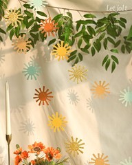 Sunshine Garland 2 Pcs Blue Brown First Trip Around the Sun