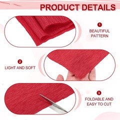 Crepe Paper Rolls 7.5ft Long 20 Inch Wide for Various Large Hanging Party Bac…