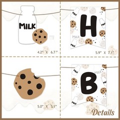 Milk and Cookies Birthday Party Decorations, Cookie Milk Happy Birthday Party…