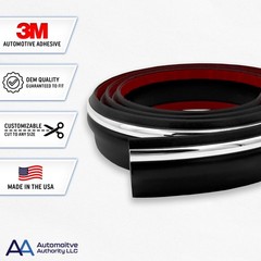 Black Chrome Side Body Trim Molding Compatible with 1994-1997 Full Roll – 24 ft