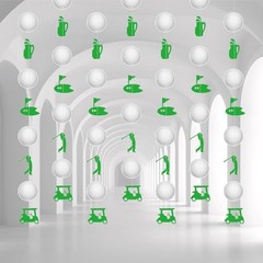 Golf Party Decorations 7 Pcs Golf Themed Cart Hanging Decorations for Sports